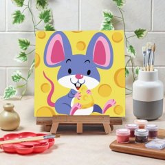 Malování podle čísel pro děti - myška