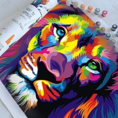 Malování podle čísel - lev