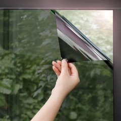 Zrcadlová fólie na okna - šedá