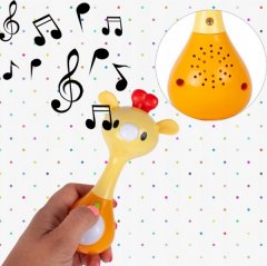 Tulimi Interaktivní hračka s melodií - Žirafka, žlutá/oranžová
