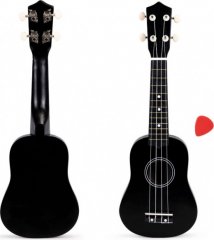 Eco Toys Ukulele dětská kytara 4strunná - černá
