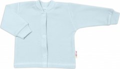 Baby Nellys 2-dílná sada, bavlněné dupačky s košilkou Sloníci, modré