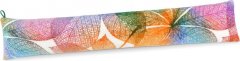LIN - těsnicí válec - 15x85cm - duhové listy - zelená, modrá, oranžová, růžová