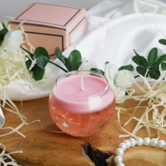 Gelová svíčka - růžová