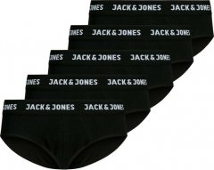5 PACK - pánské slipy JACSOLID 12175102 Black, XXL