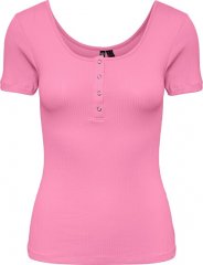 Dámské triko PCKITTE Slim Fit 17101439 Begonia Pink, XL