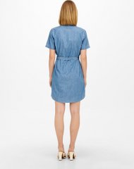 Dámské šaty JDYBELLA Regular Fit 15231238 Light Blue Denim, 34