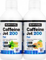 Caffeine Jet 200 Fair Power (500ml balení) - 500 ml, limeta-zelený čaj (DDS: 29. 02. 2024), limeta-zelený čaj (DDS: 29. 02. 2024)