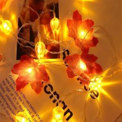 LED světelný řetěz - podzimní listí