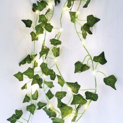 Světelný řetěz - zelené listy