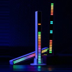 LED světelný panel reagující na zvuk - bílý