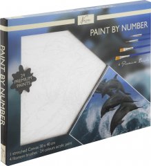 Malování podle čísel na plátno Delfín 30x40 cm