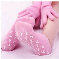 Zdravotní komfortní gelové ponožky - Růžová