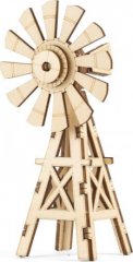 Dřevěné 3D puzzle větrný mlýn