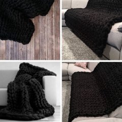 Příze pro ruční pletení - černá