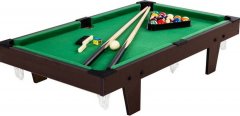 GamesPlanet Mini kulečník pool, 92 x 52 x 19 cm, hnědá