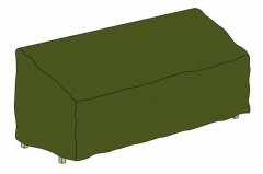 Ochranný potah na zahradní lavici 180 x 62 x 90 cm, zelený