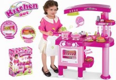 Dětská kuchyňka G21 velká s příslušenstvím růžová