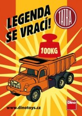 Auto Tatra 148 oranžová plastová