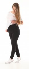 Těhotenské kalhoty/tepláky Gregx, Vigo s kapsami - černé, vel. XL