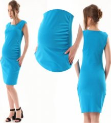 Gregx Elegantní těhotenské šaty bez rukávů - černé, vel. XL/XXL