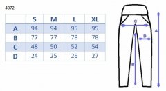 Be MaaMaa Těhotenské kalhoty s elastickým pásem a kapsami - grafit, vel. XL