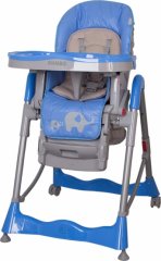 Jídelní židlička Coto Baby Mambo 2019 Blue - Sloníci