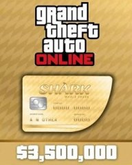 Grand Theft Auto V Online Whale Shark Cash Card 3,500,000$ GTA 5