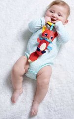 TINY LOVE Baby lišák Christopher textilní závěsný s klipem šustí cinká pro miminko