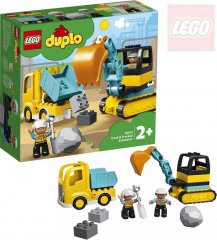 LEGO DUPLO Náklaďák a pásový bagr 10931 STAVEBNICE