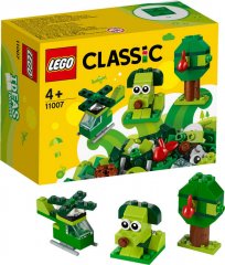 LEGO CLASSIC Zelené kreativní kostičky 11007 STAVEBNICE