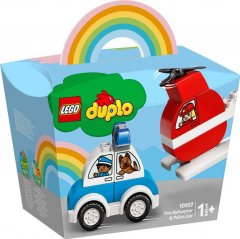 LEGO DUPLO Hasičský vrtulník a policejní auto 10957 STAVEBNICE