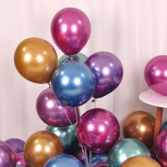 Metalické balóniky 50 ks