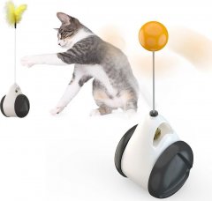 Interaktivní hračka s míčkem pro kočky