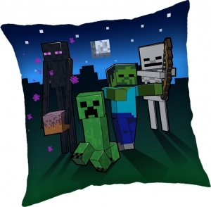 Polštářek Minecraft Survive the Night 40x40 cm