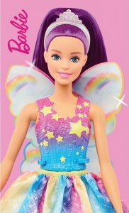 Dětský ručník Barbie Duhová víla 30x50 cm - bavlna