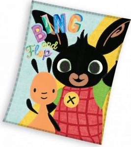 Dětská fleecová deka Zajíček Bing a Flop 110x140 cm