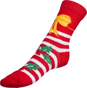 Ponožky Vánoce 3 - 35-38 - červená