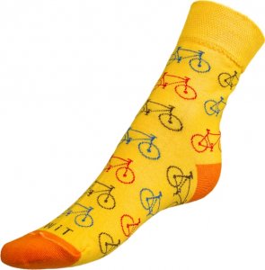 Ponožky Kolo žluté - 35-38 - žlutá