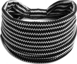 Čelenka/šátek do vlasů - černobílý