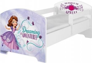 Dětská postel Disney - Sofie - bílá, s matrací + šuplík