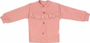 Mamatti Novorozenecká bavlněná košilka, kabátek, New minnie - pudrová, vel. 74