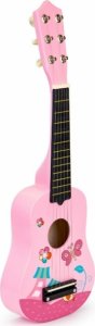 Eco Toys Dětská kytara 6strunná - růžová