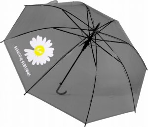 Dětský průhledný holový deštník Kopretina - černý, Tulimi