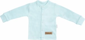 Mamatti Novorozenecká bavlněná košilka, kabátek, Bear - mátová