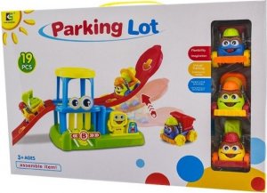 Euro Baby Parkovací garáž, dráha + tři autíčka