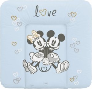 Ceba Baby Přebalovací podložka měkká 75x72cm Disney Minnie &amp; Mickey,modrá