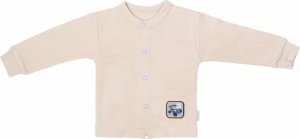 Mamatti Novorozenecká bavlněná košilka, kabátek, Čísla - béžová