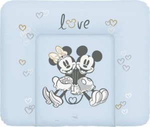 Ceba Baby Přebalovací podložka měkká velká 85x72cm Disney Minnie &amp; Mickey, modrá