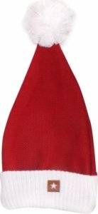 Z&amp;Z Vánoční pletená čepice Baby Santa, červená, vel. 98/104